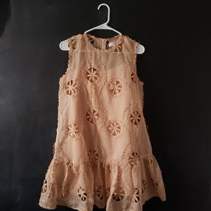 Free Shipping. Sheer Embroidered Dress